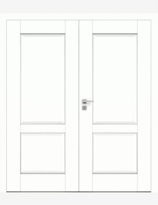 Double interior doors "BERGE 7" Non-rebated