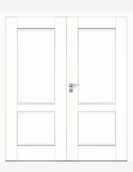 Double interior doors "BERGE 7" Non-rebated