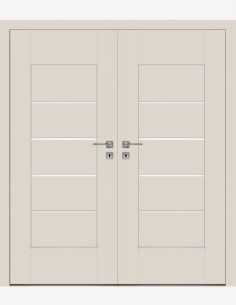 Dvigubos vidaus durys "EVEN 0" Be užlaidos