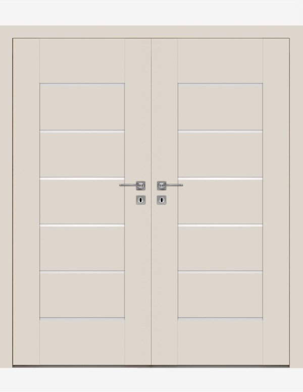 Double interior doors "EVEN 0" Non-rebated