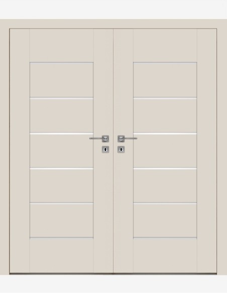 Double interior doors "EVEN 0" Non-rebated