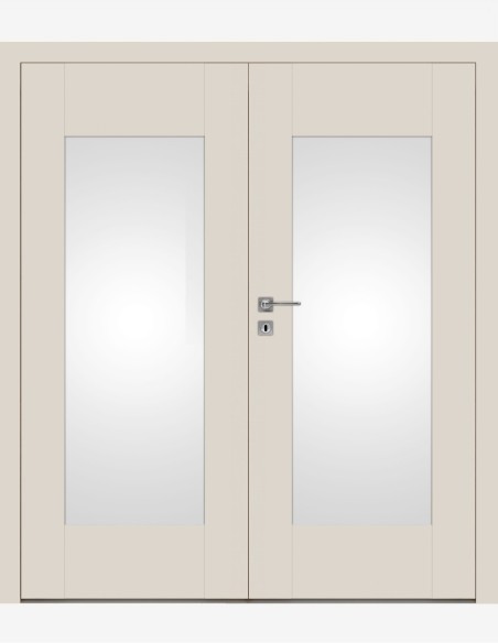 Double interior doors "EVEN 3" Non-rebated