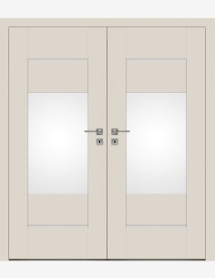 Double interior doors "EVEN 4" Non-rebated
