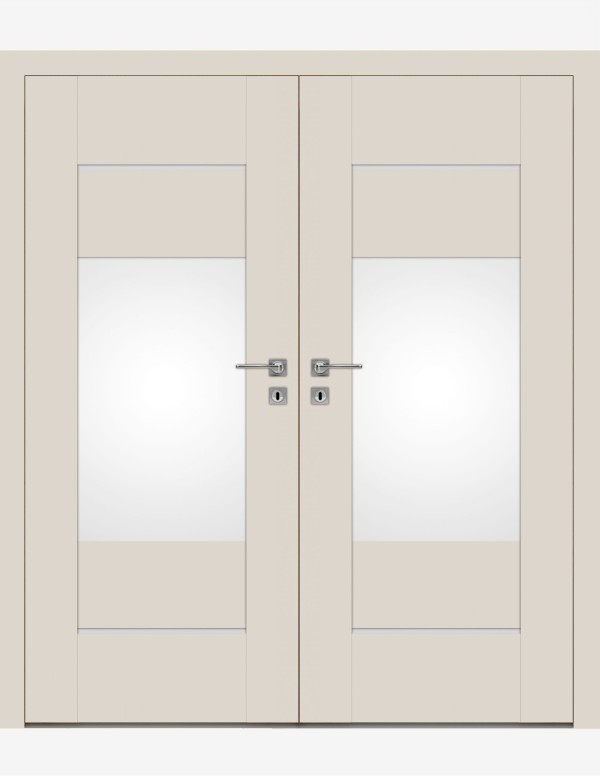 Double interior doors "EVEN 4" Non-rebated