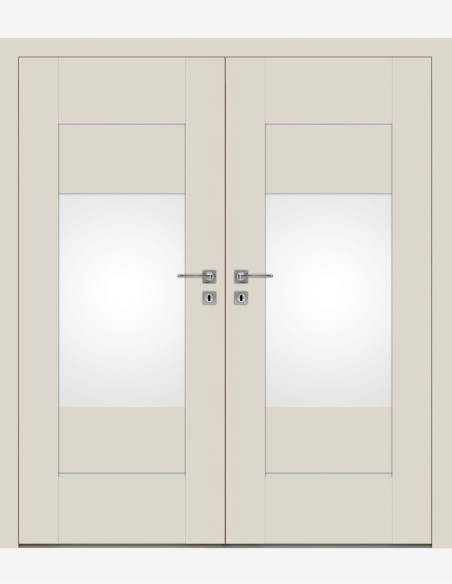 Double interior doors "EVEN 4" Non-rebated