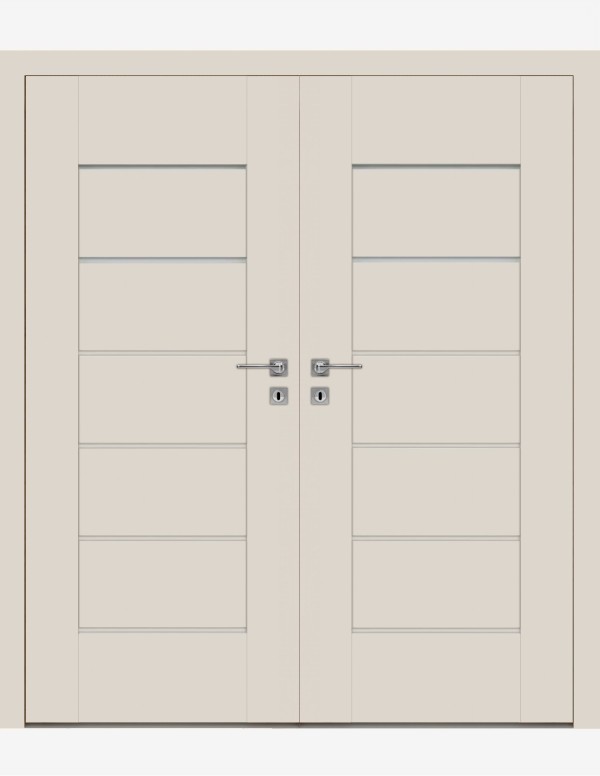 Double interior doors "EVEN 5" Non-rebated