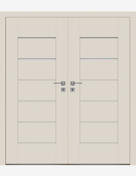 Double interior doors "EVEN 5" Non-rebated