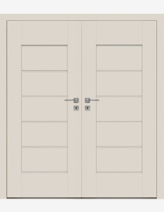 Double interior doors "EVEN 6" Non-rebated