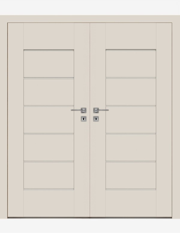 Double interior doors "EVEN 6" Non-rebated