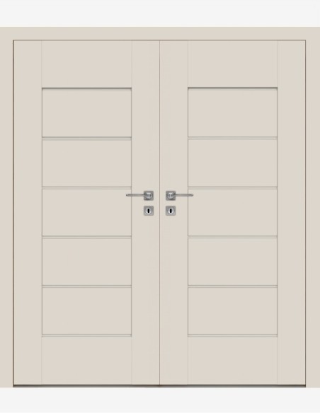 Double interior doors "EVEN 6" Non-rebated