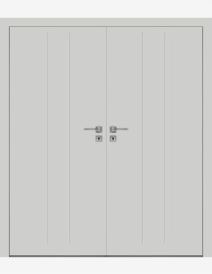 Double interior doors "BINITO 30" Non-rebated