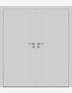 Double interior doors "BINITO 50" Non-rebated