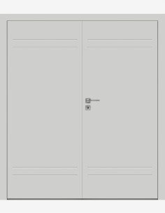 Double interior doors "BINITO 60" Non-rebated