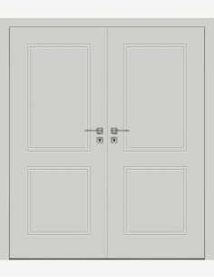 Double interior doors "BINITO 70" Non-rebated