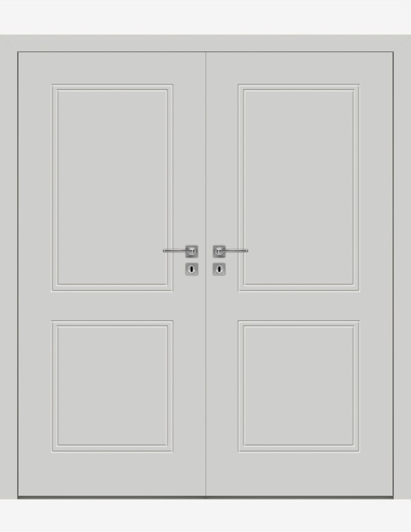 Double interior doors "BINITO 70" Non-rebated