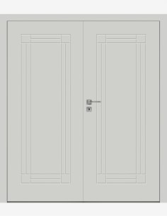 Double interior doors "BINITO 90" Non-rebated