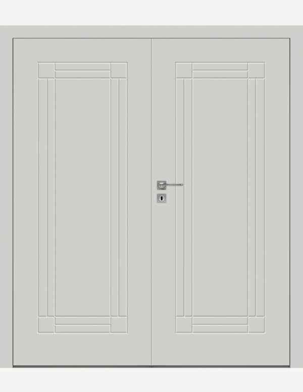 Double interior doors "BINITO 90" Non-rebated