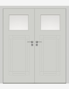 Double interior doors "BINITO 100" Non-rebated
