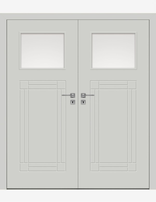 Double interior doors "BINITO 100" Non-rebated