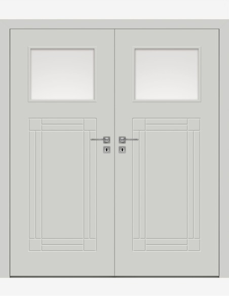 Dvigubos vidaus durys "BINITO 100" Be užlaidos