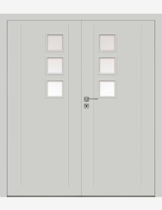 Double interior doors "BINITO 11" Non-rebated