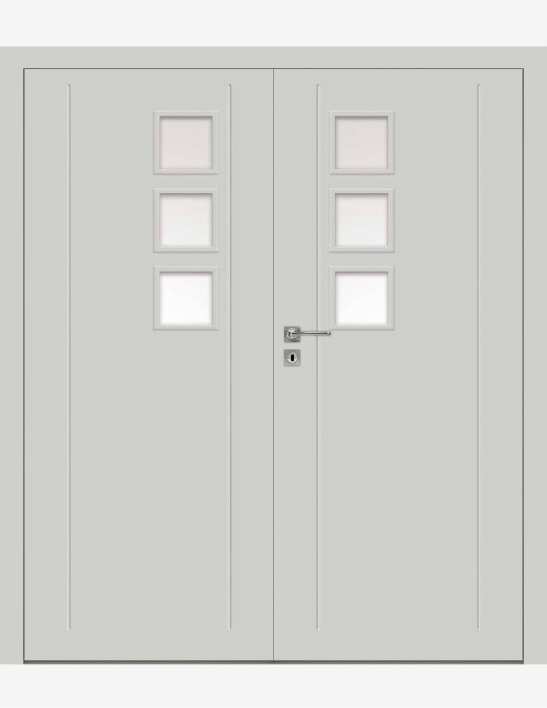 Double interior doors "BINITO 11" Non-rebated