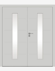 Double interior doors "BINITO 21" Non-rebated