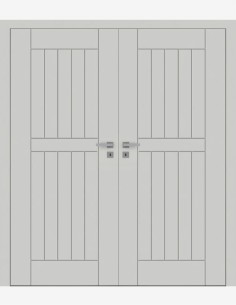 Double interior doors "FARGO 40" Non-rebated