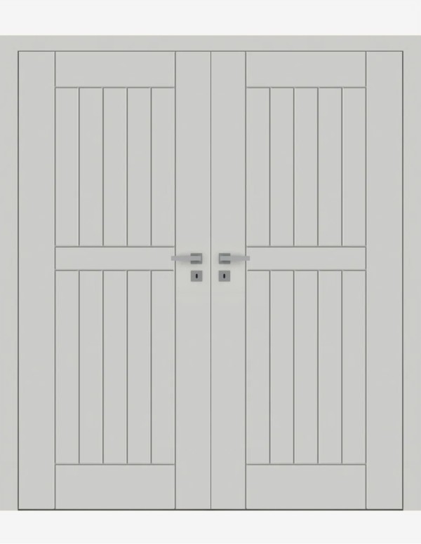 Double interior doors "FARGO 40" Non-rebated