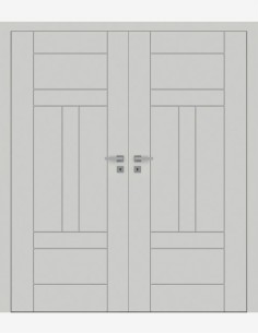 Double interior doors "FARGO 60" Non-rebated