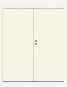 Double interior doors "UNI 10" Non-rebated