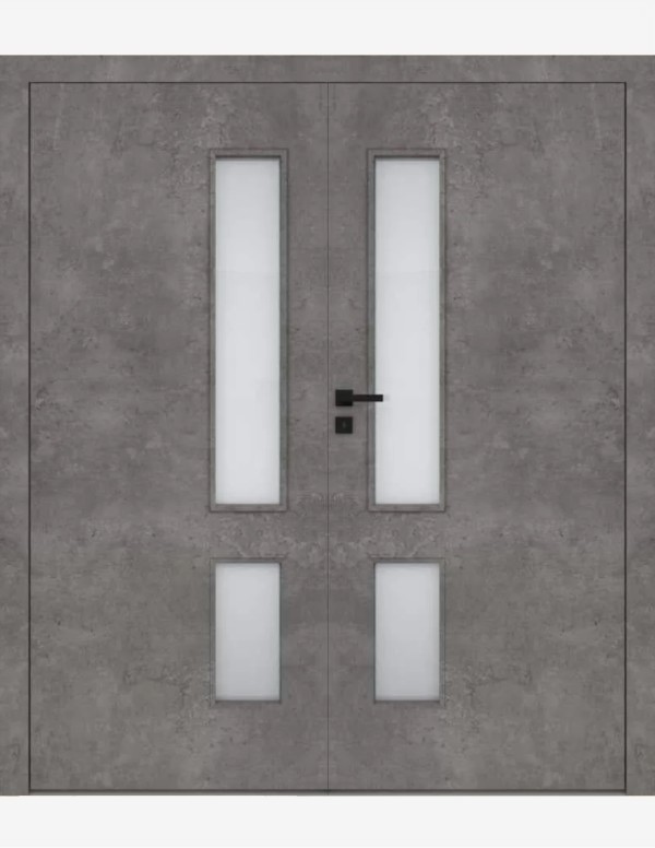 Double interior doors "DECO 20" CPL Non-rebated