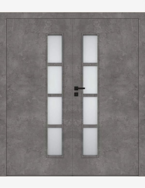 Double interior doors "DECO 30" CPL Non-rebated