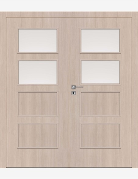 Dvigubos vidaus durys "MODERN 50" CPL Be užlaidos