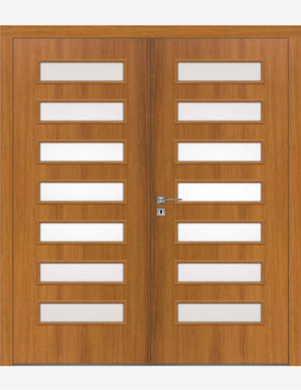 Double interior doors "PLUS 30" CPL Non-rebated