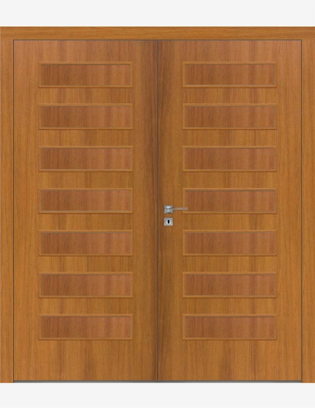 Dvigubos vidaus durys "PLUS 10" CPL Be užlaidos