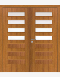 Dvigubos vidaus durys "PLUS 40" CPL Be užlaidos