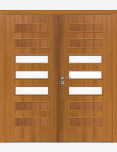 Dvigubos vidaus durys "PLUS 50" CPL Be užlaidos