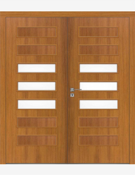 Dvigubos vidaus durys "PLUS 50" CPL Be užlaidos