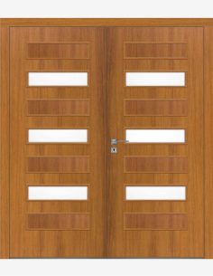 Double interior doors "PLUS 60" CPL Non-rebated