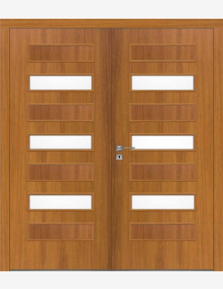 Dvigubos vidaus durys "PLUS 60" CPL Be užlaidos