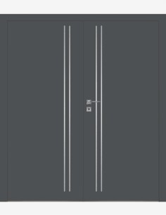Dvigubos vidaus durys "GALERIA ALU 50" CPL Be užlaidos