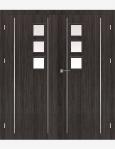 Double interior doors "GALERIA ALU 11"