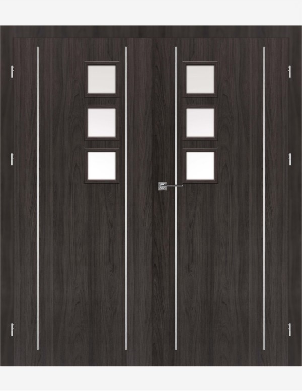 Double interior doors "GALERIA ALU 11"