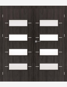 Double interior doors "GALERIA ALU 22"