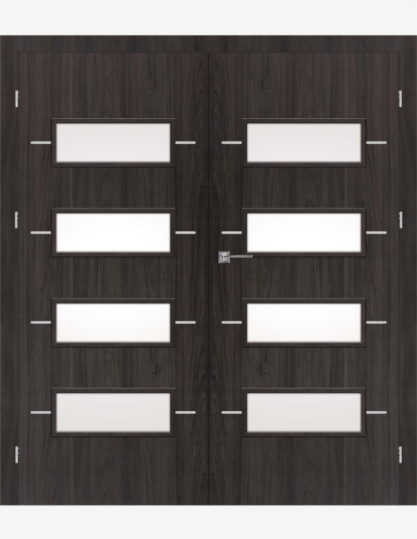 Double interior doors "GALERIA ALU 22"