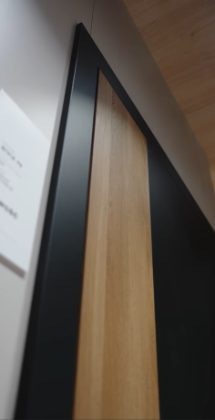 Interior doors "RIVIA 70" Black. Non-rebated 2