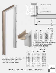 "INTER-AMBER 03SD" Internal doors. Rebated 2
