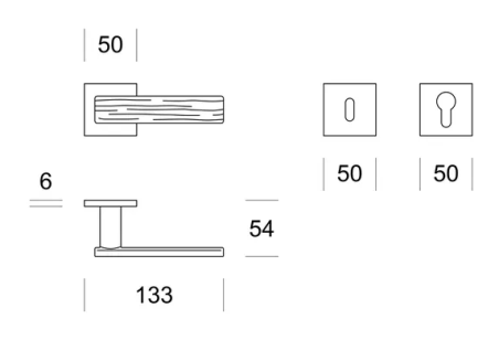 Rankenos "ENTO Wood SQ R6"
