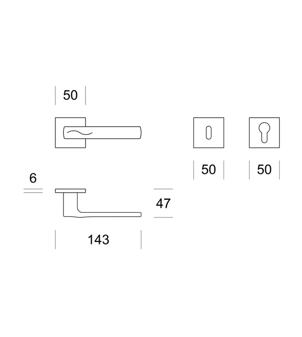 Handles "ENTO Sand SQ R6"